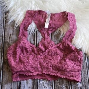 Intimately free people galleon racer back lace bralette xs
